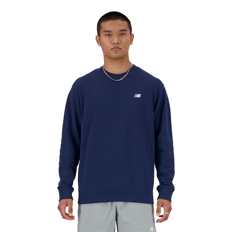 Small Logo sport essentials french terry crew felpa da uomo New Balance | MT41507NNY